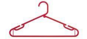 Durable Hanger (410 X 210 X 35 Mm) (Red)